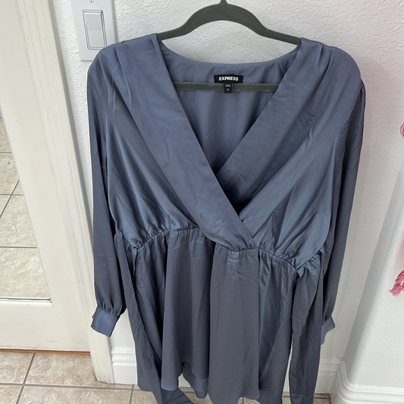 NEW Express Wrap Front Dress - Picture 6 of 9